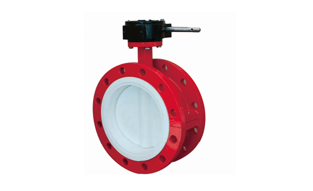 C32 series midline lining fluorine flange butterfly valve